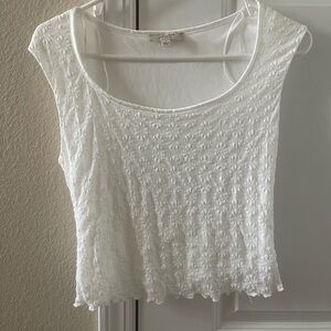 Atelier Sona White Textured Blouse